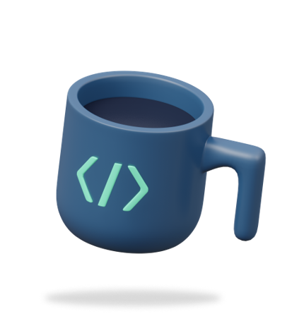 Tasse à café avec des balises HTML - Découvrez nos services de développement sur mesure et de création de sites internet. Transformez vos idées en réalité avec notre équipe passionnée.