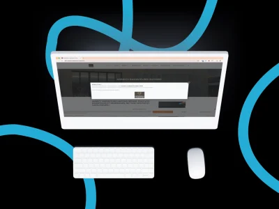 Image d'un ordinateur avec le site d'Annecy radiateurs Hupond