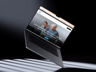 Site one page de Synergie Soins par Hopsite